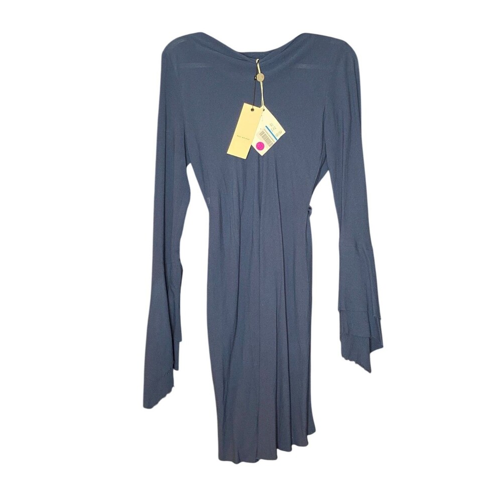 Bec and Bridge Women's Blue Long Sleeve Midi Dress Size 4 NWT